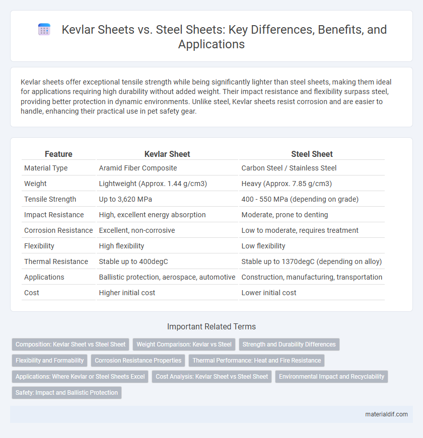 Kevlar Sheets vs. Steel Sheets: Key Differences, Benefits, and Applications