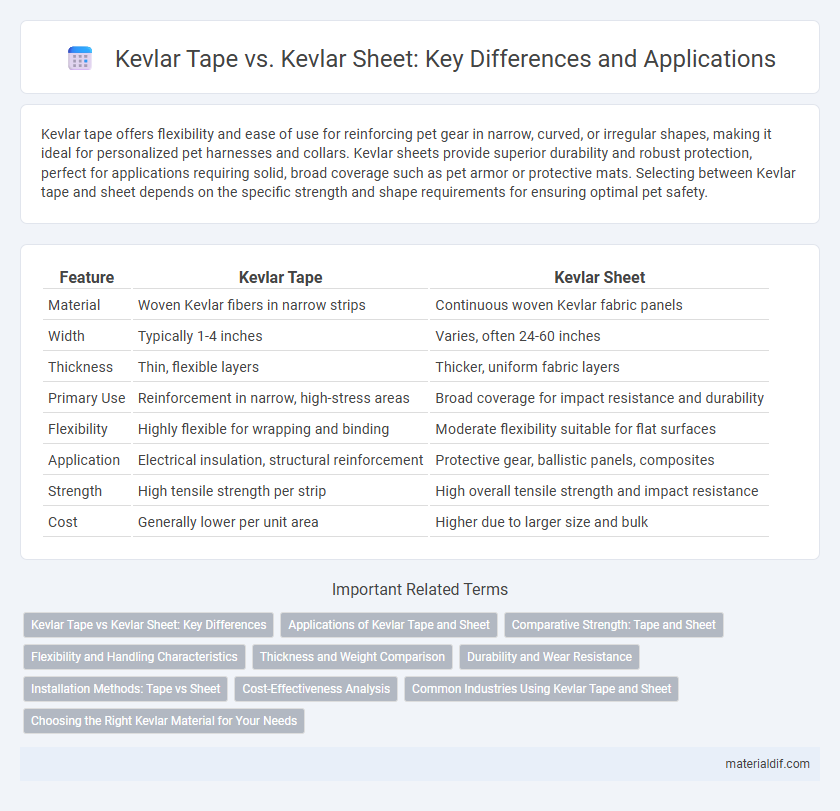 Kevlar Tape vs. Kevlar Sheet: Key Differences and Applications