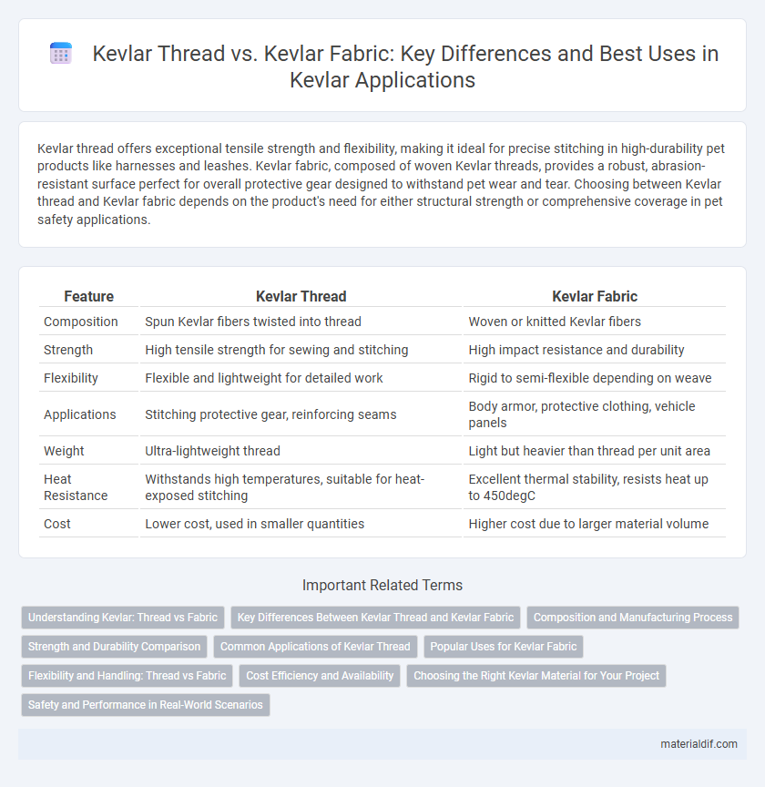 Kevlar Thread vs. Kevlar Fabric: Key Differences and Best Uses in Kevlar Applications