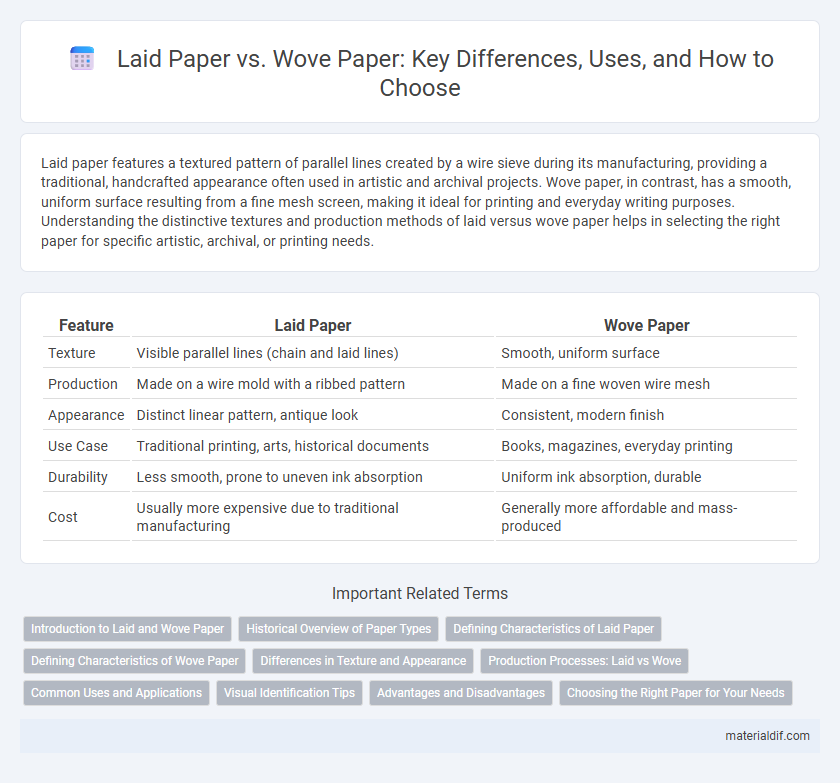 Laid Paper vs. Wove Paper: Key Differences, Uses, and How to Choose