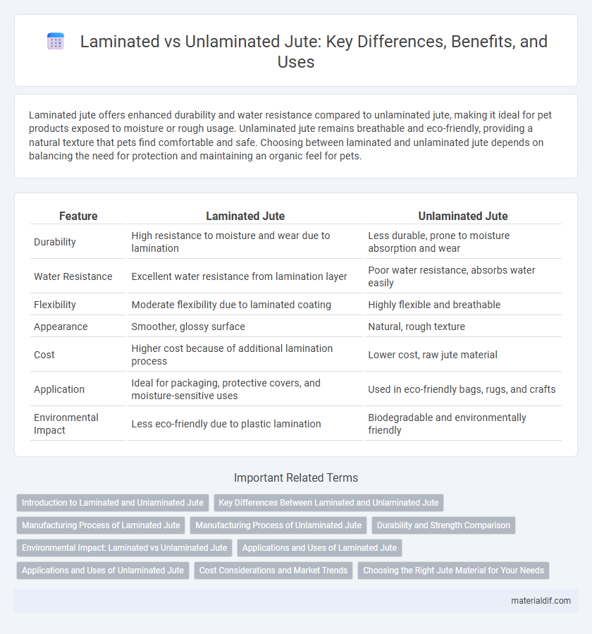 Laminated vs Unlaminated Jute: Key Differences, Benefits, and Uses