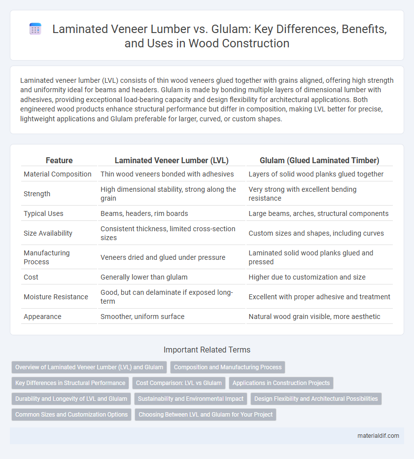 Laminated Veneer Lumber vs. Glulam: Key Differences, Benefits, and Uses in Wood Construction