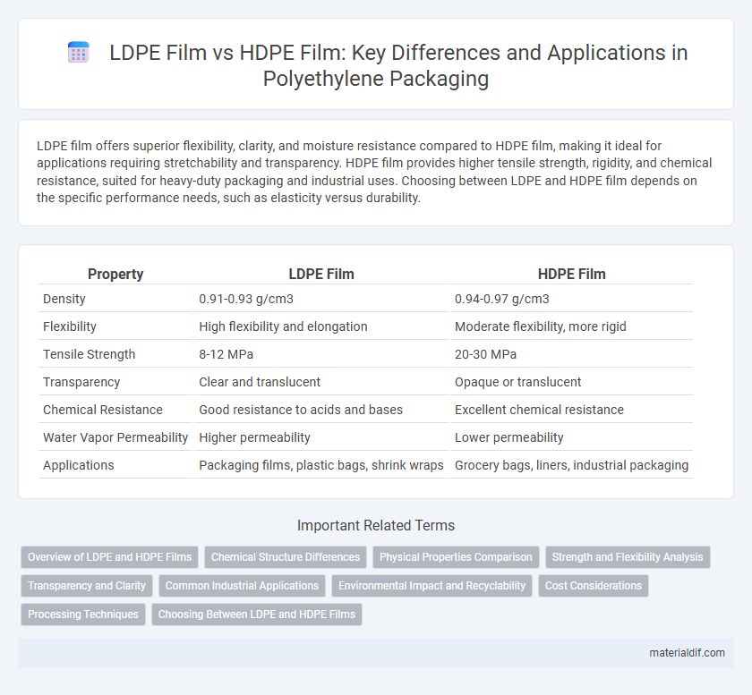 LDPE Film vs HDPE Film: Key Differences and Applications in Polyethylene Packaging