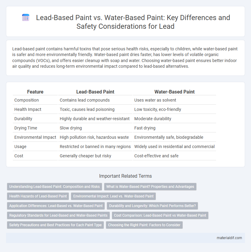 Lead-Based Paint vs. Water-Based Paint: Key Differences and Safety Considerations for Lead