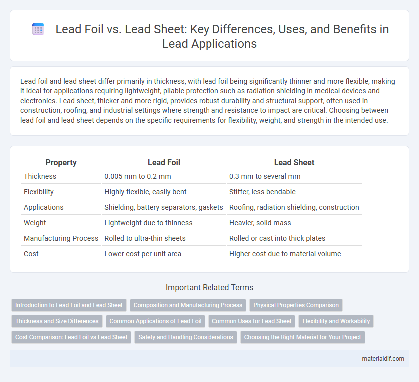 Lead Foil vs. Lead Sheet: Key Differences, Uses, and Benefits in Lead Applications