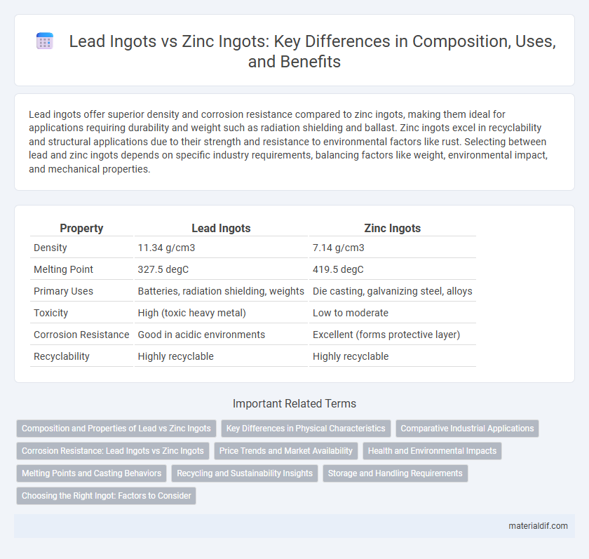 Lead Ingots vs Zinc Ingots: Key Differences in Composition, Uses, and Benefits