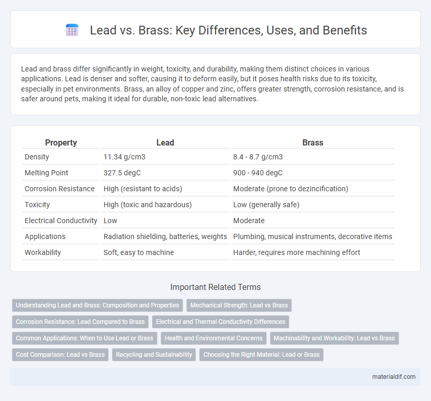 Lead vs. Brass: Key Differences, Uses, and Benefits