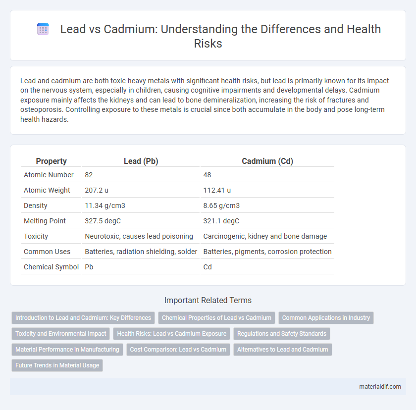 Lead vs Cadmium: Understanding the Differences and Health Risks