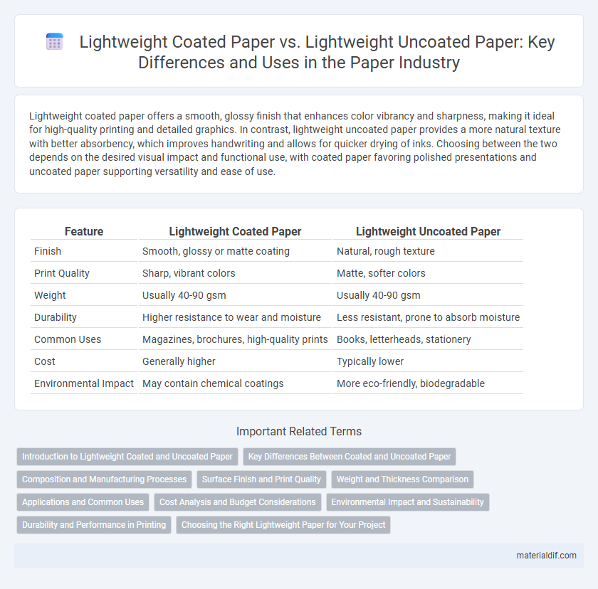 Lightweight Coated Paper vs. Lightweight Uncoated Paper: Key Differences and Uses in the Paper Industry