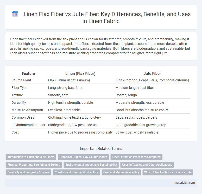 Linen Flax Fiber vs Jute Fiber: Key Differences, Benefits, and Uses in Linen Fabric