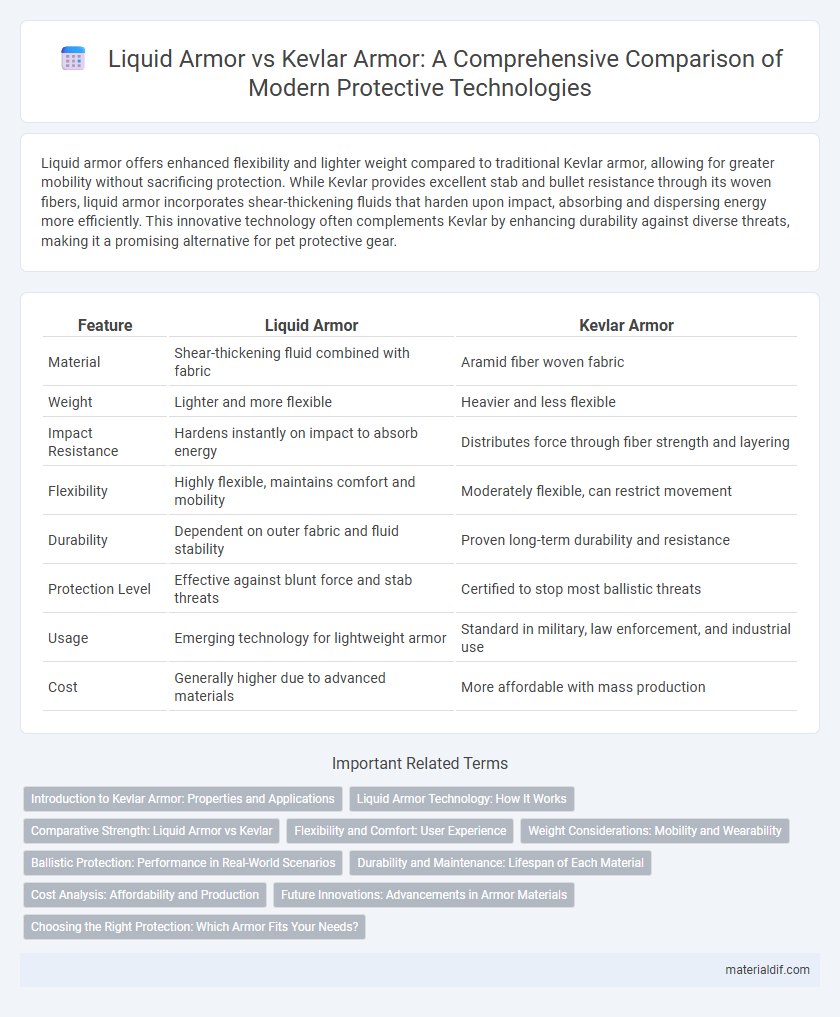 Liquid Armor vs Kevlar Armor: A Comprehensive Comparison of Modern Protective Technologies