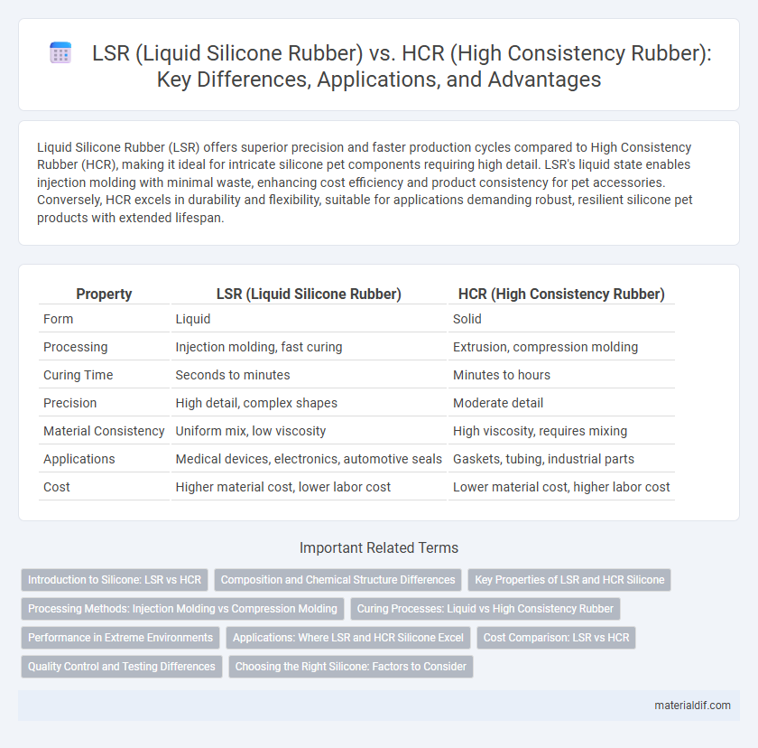 LSR (Liquid Silicone Rubber) vs. HCR (High Consistency Rubber): Key Differences, Applications, and Advantages