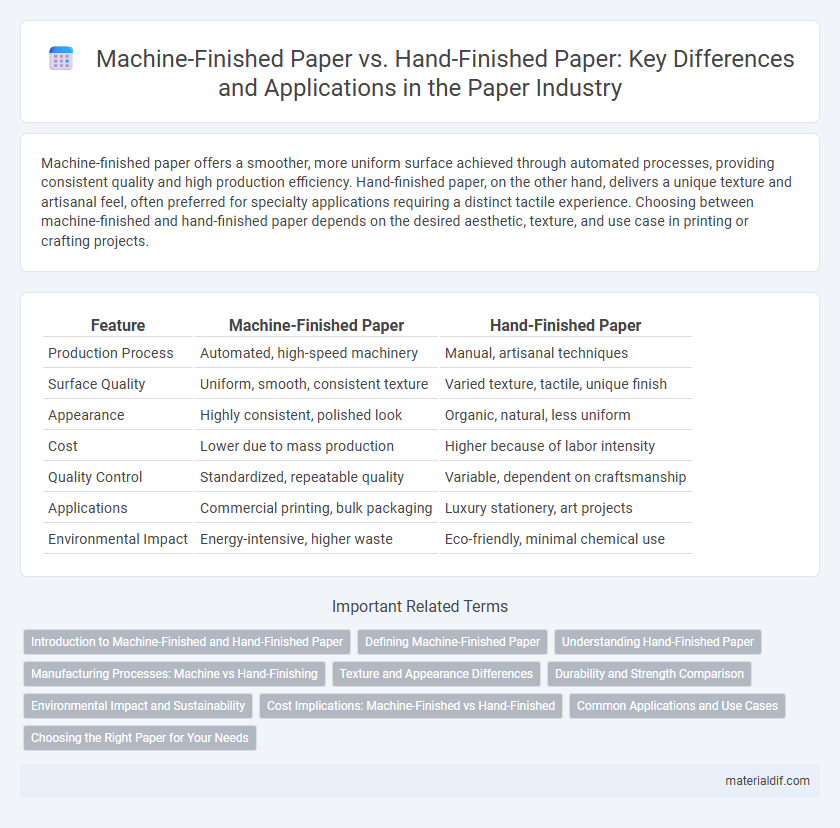 Machine-Finished Paper vs. Hand-Finished Paper: Key Differences and Applications in the Paper Industry