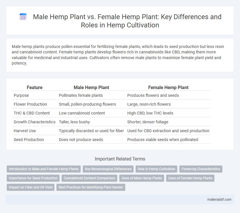 Male Hemp Plant vs. Female Hemp Plant: Key Differences and Roles in Hemp Cultivation