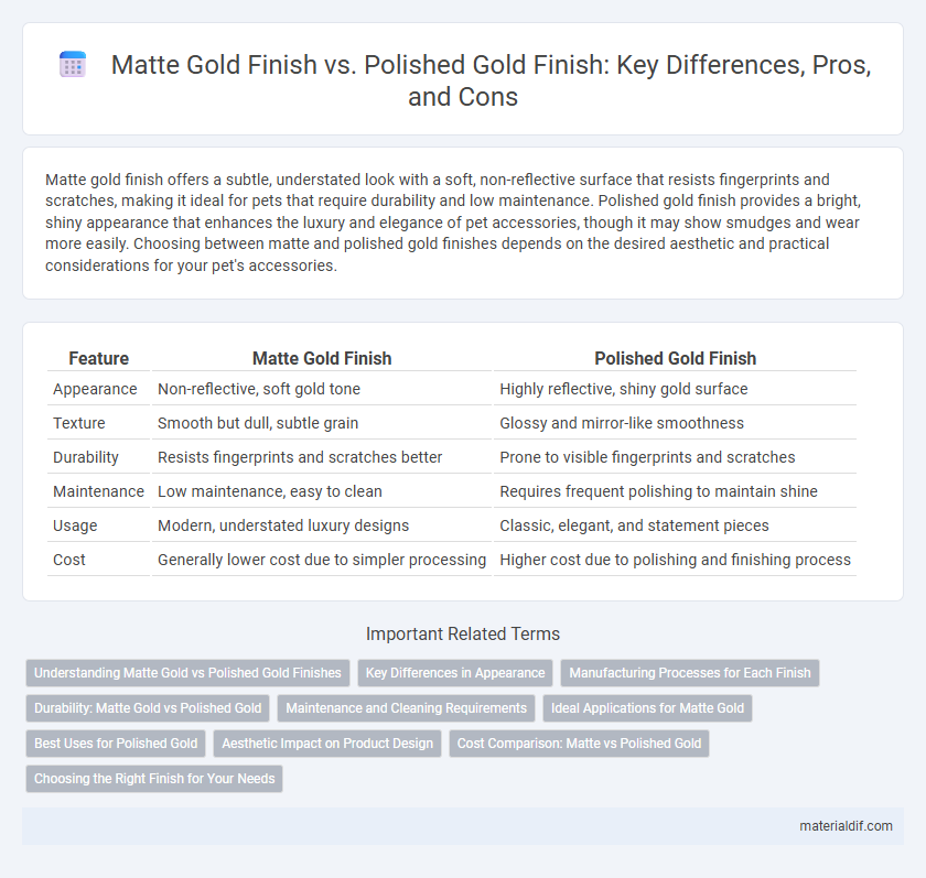 Matte Gold Finish vs. Polished Gold Finish: Key Differences, Pros, and Cons
