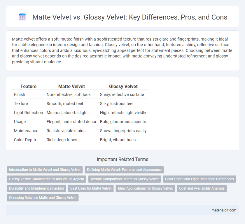 Matte Velvet vs. Glossy Velvet: Key Differences, Pros, and Cons