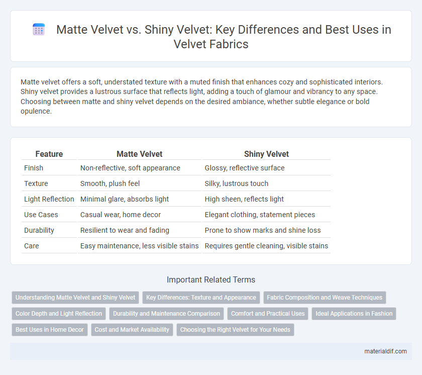 Matte Velvet vs. Shiny Velvet: Key Differences and Best Uses in Velvet Fabrics