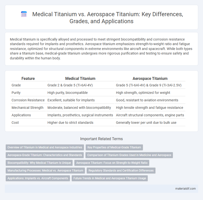 Medical Titanium vs. Aerospace Titanium: Key Differences, Grades, and Applications