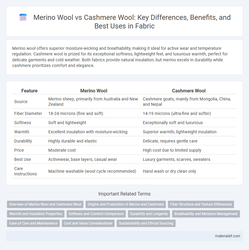 Merino Wool vs Cashmere Wool: Key Differences, Benefits, and Best Uses in Fabric