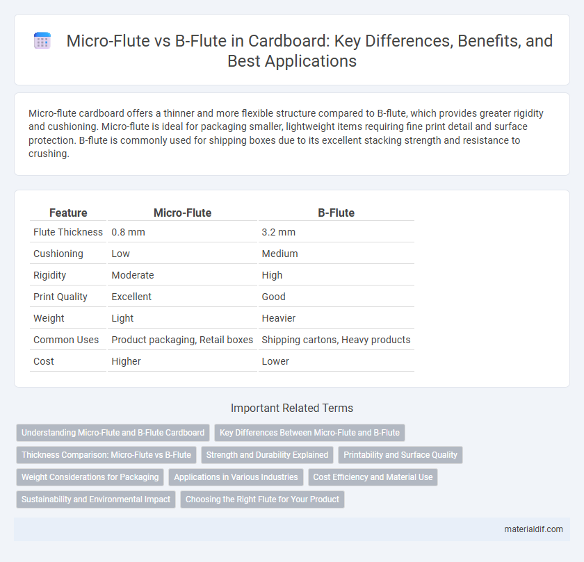 Micro-Flute vs B-Flute in Cardboard: Key Differences, Benefits, and Best Applications