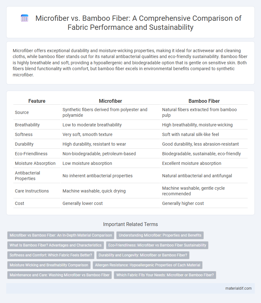 Microfiber vs. Bamboo Fiber: A Comprehensive Comparison of Fabric Performance and Sustainability