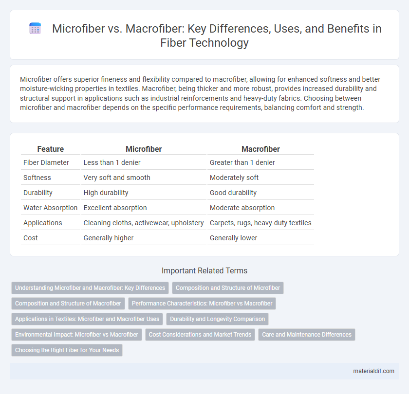 Microfiber vs. Macrofiber: Key Differences, Uses, and Benefits in Fiber Technology