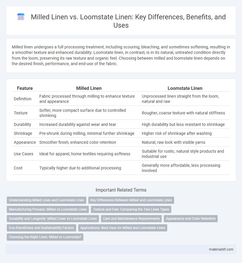 Milled Linen vs. Loomstate Linen: Key Differences, Benefits, and Uses