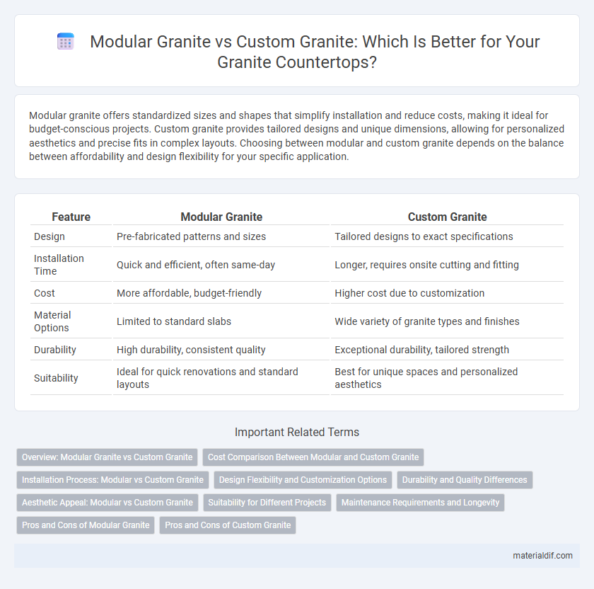 Modular Granite vs Custom Granite: Which Is Better for Your Granite Countertops?