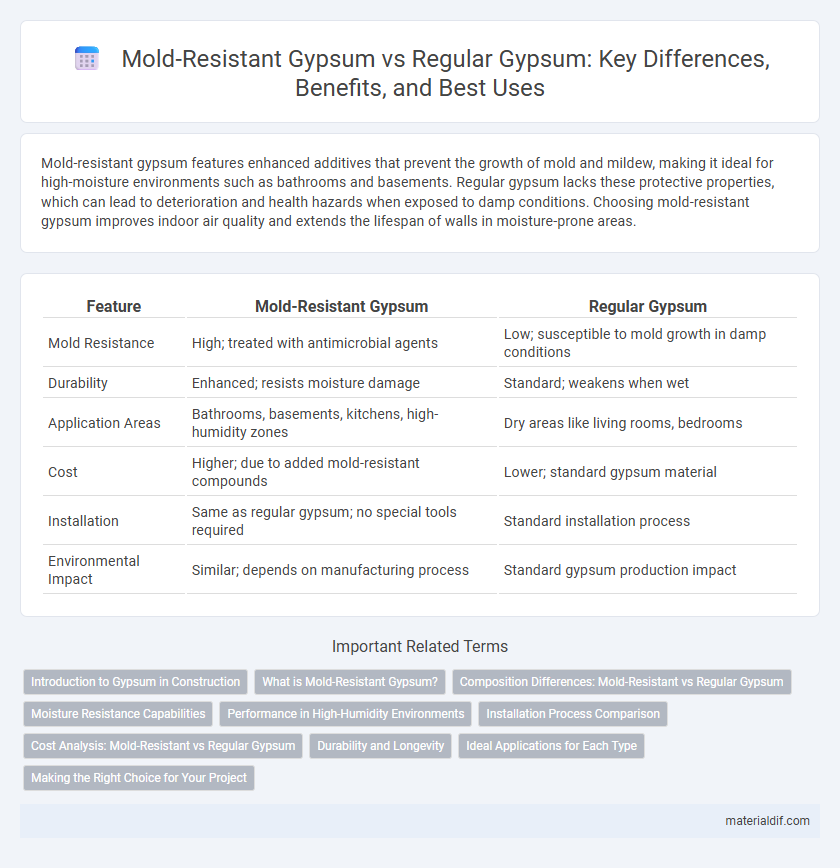 Mold-Resistant Gypsum vs Regular Gypsum: Key Differences, Benefits, and Best Uses