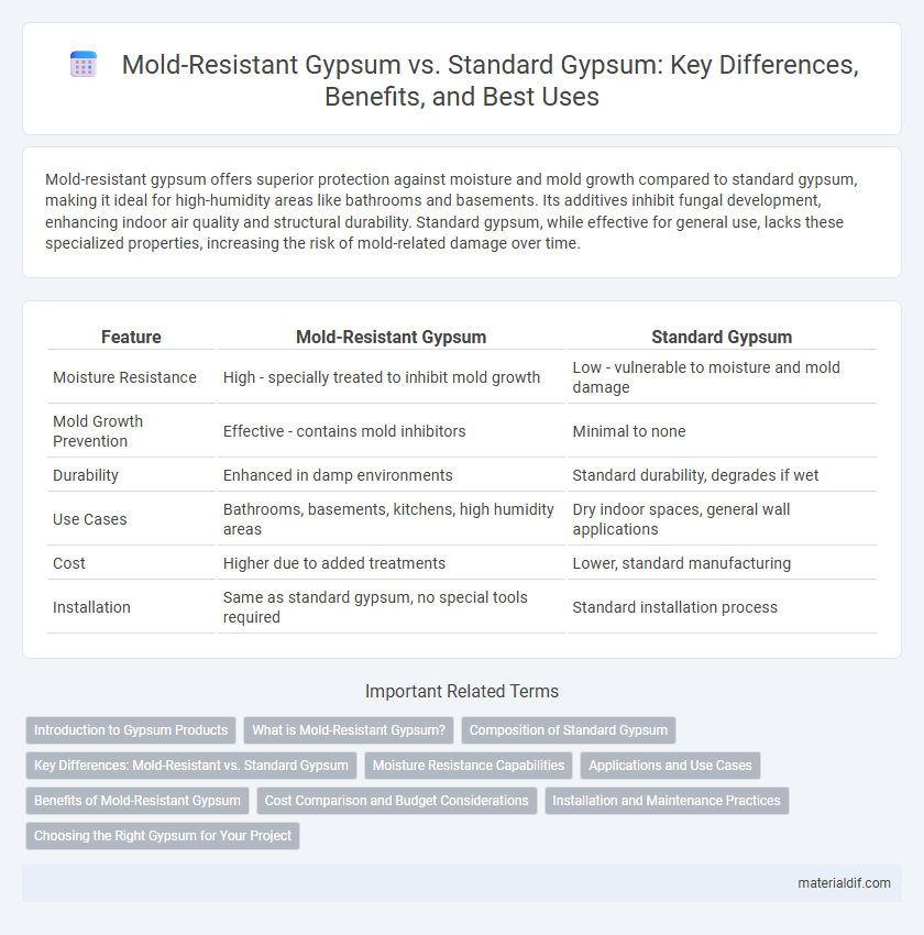 Mold-Resistant Gypsum vs. Standard Gypsum: Key Differences, Benefits, and Best Uses