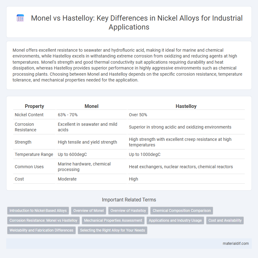 Monel vs Hastelloy: Key Differences in Nickel Alloys for Industrial Applications