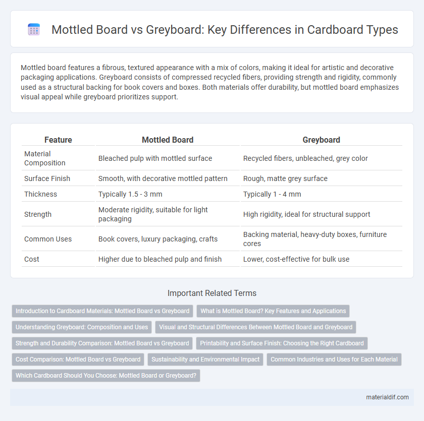 Mottled Board vs Greyboard: Key Differences in Cardboard Types