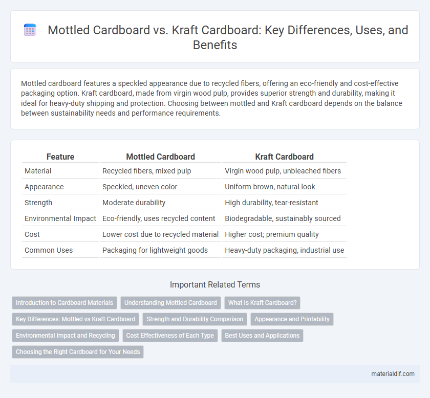 Mottled Cardboard vs. Kraft Cardboard: Key Differences, Uses, and Benefits
