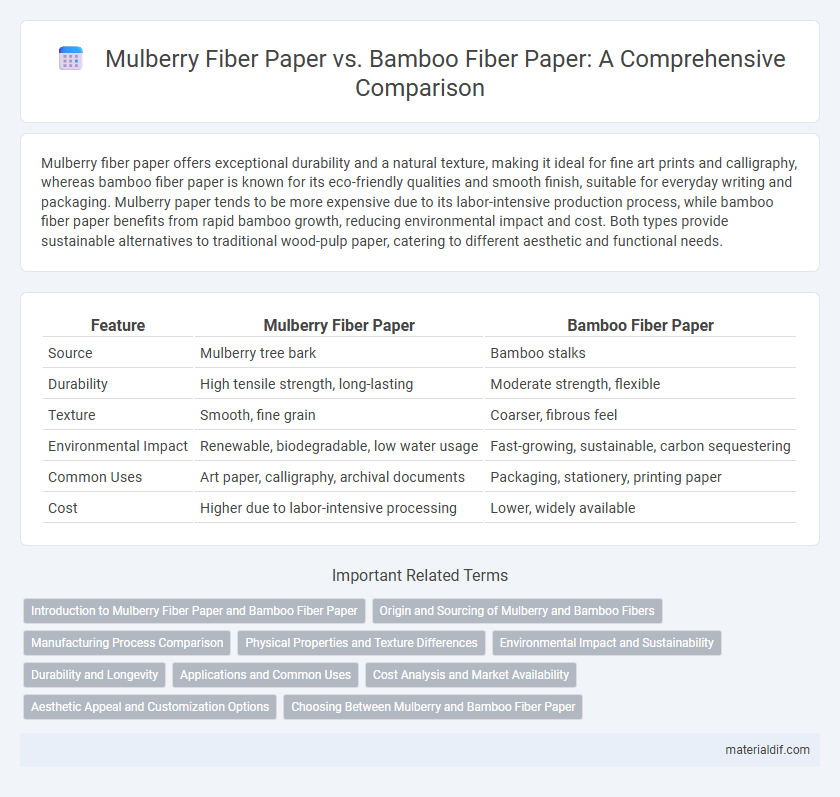 Mulberry Fiber Paper vs. Bamboo Fiber Paper: A Comprehensive Comparison