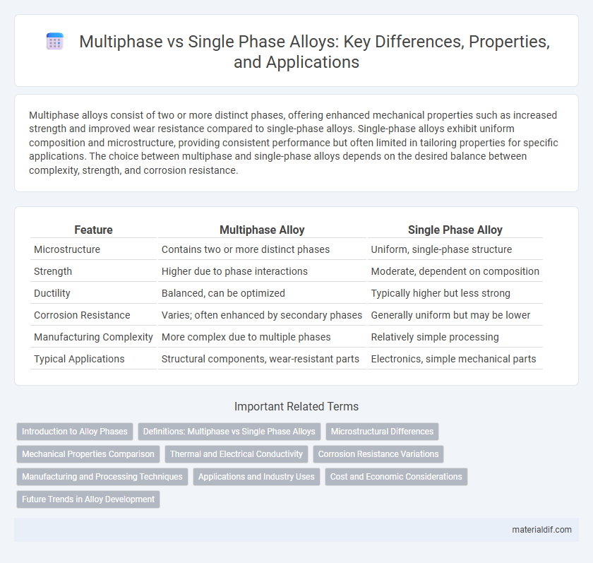 Multiphase vs Single Phase Alloys: Key Differences, Properties, and Applications