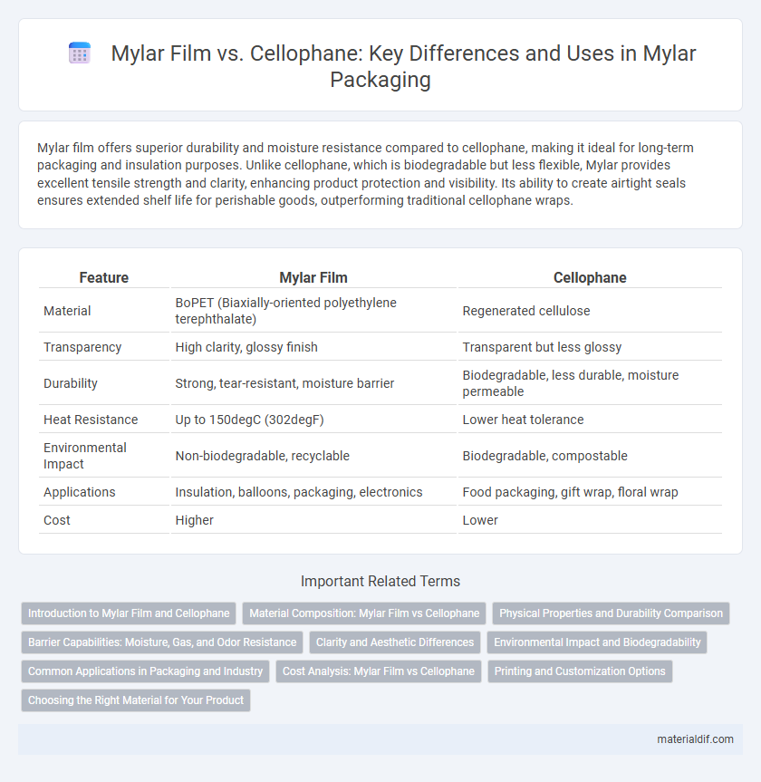 Mylar Film vs. Cellophane: Key Differences and Uses in Mylar Packaging