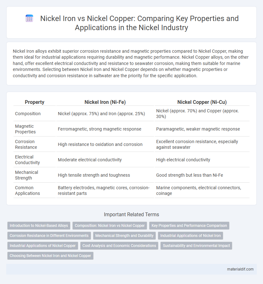 Nickel Iron vs Nickel Copper: Comparing Key Properties and Applications in the Nickel Industry