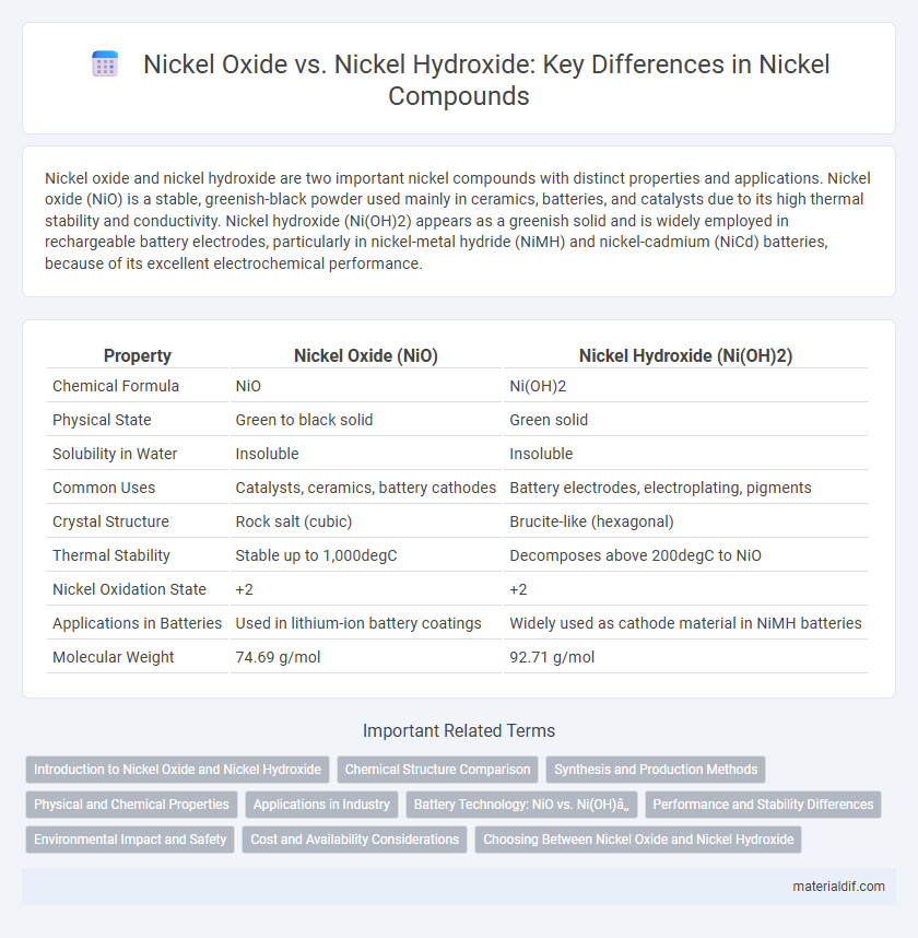Nickel Oxide vs. Nickel Hydroxide: Key Differences in Nickel Compounds