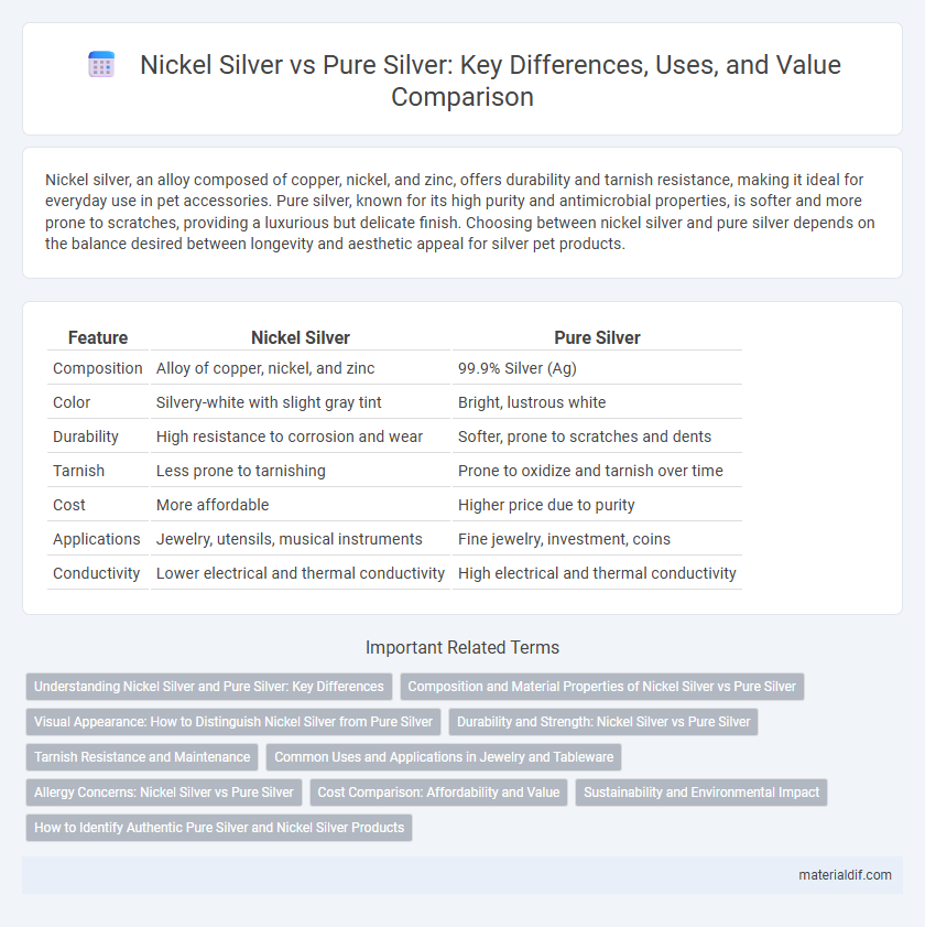 Nickel Silver vs Pure Silver: Key Differences, Uses, and Value Comparison