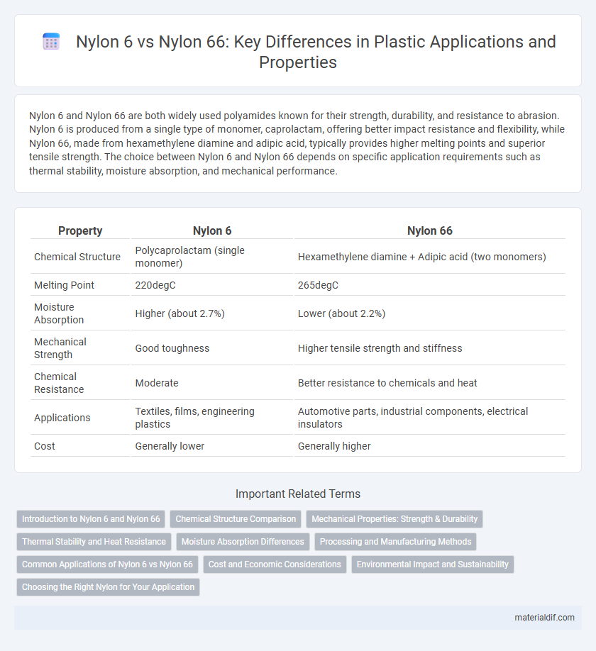 Nylon 6 vs Nylon 66: Key Differences in Plastic Applications and Properties
