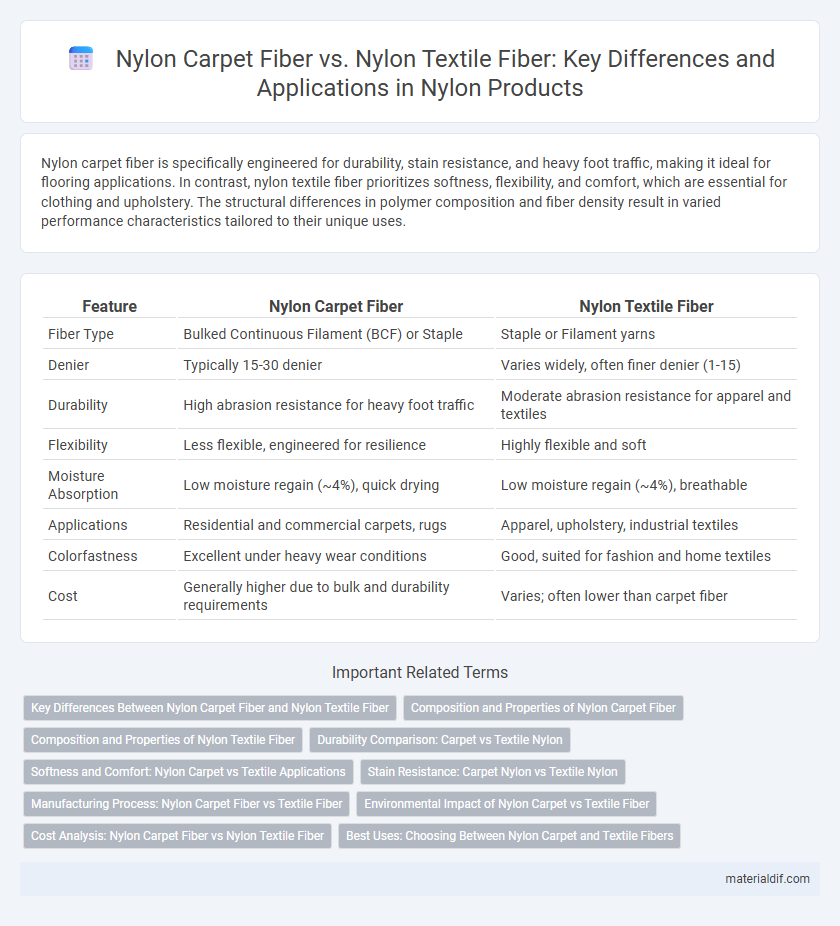 Nylon Carpet Fiber vs. Nylon Textile Fiber: Key Differences and Applications in Nylon Products