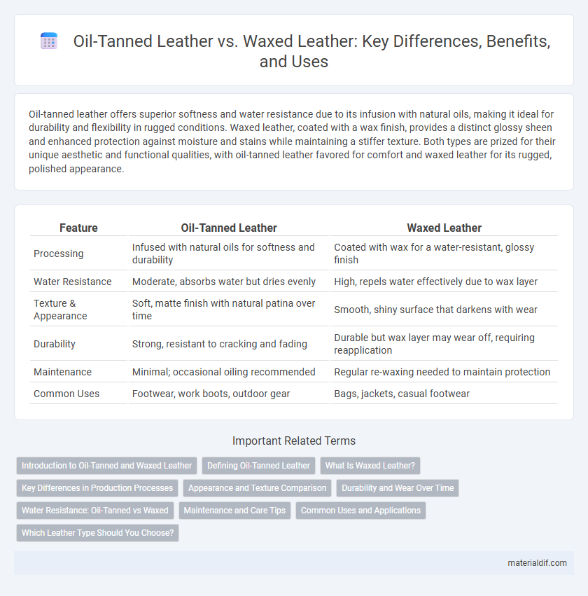 Oil-Tanned Leather vs. Waxed Leather: Key Differences, Benefits, and Uses