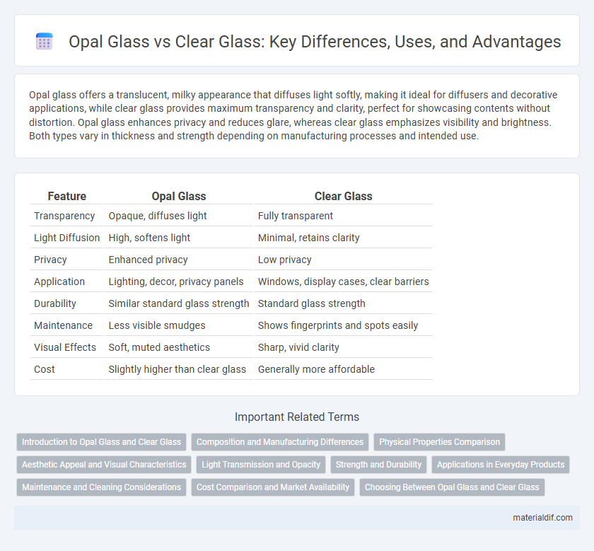 Opal Glass vs Clear Glass: Key Differences, Uses, and Advantages
