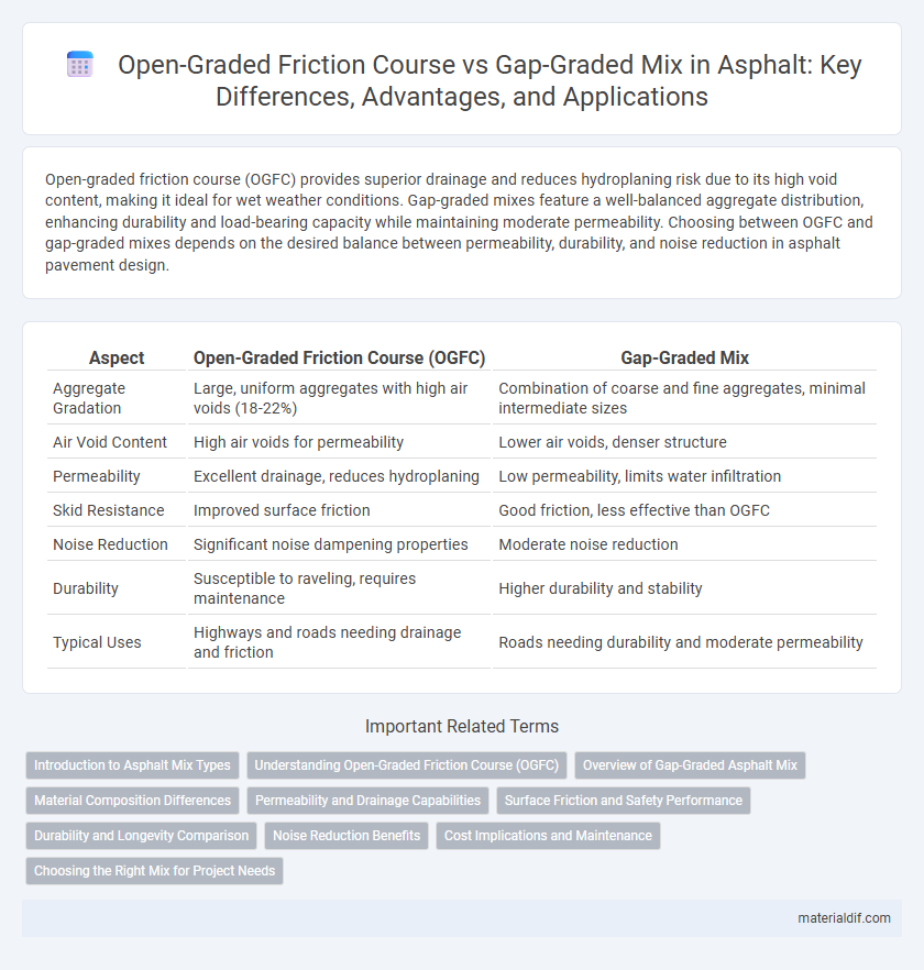 Open-Graded Friction Course vs Gap-Graded Mix in Asphalt: Key Differences, Advantages, and Applications