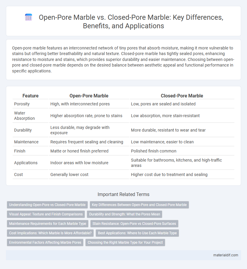 Open-Pore Marble vs. Closed-Pore Marble: Key Differences, Benefits, and Applications