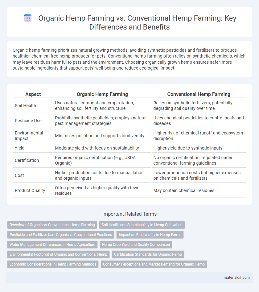 Organic Hemp Farming vs. Conventional Hemp Farming: Key Differences and Benefits