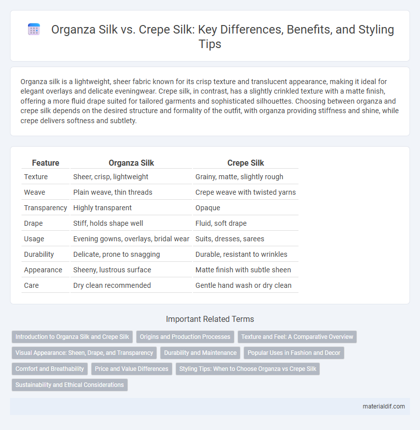Organza Silk vs. Crepe Silk: Key Differences, Benefits, and Styling Tips