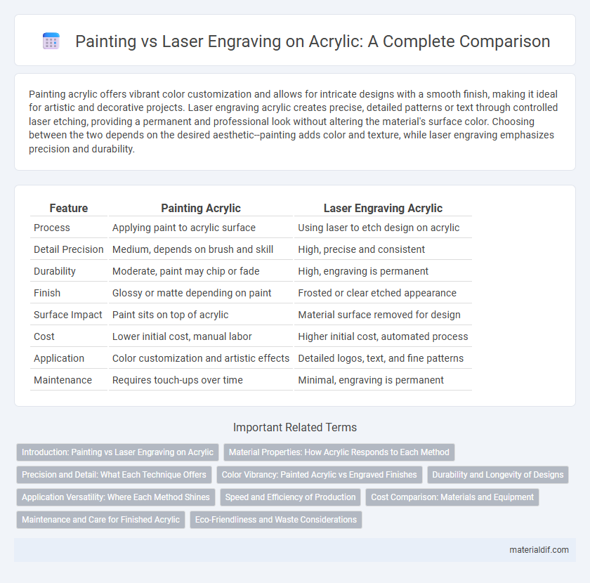 Painting vs Laser Engraving on Acrylic: A Complete Comparison