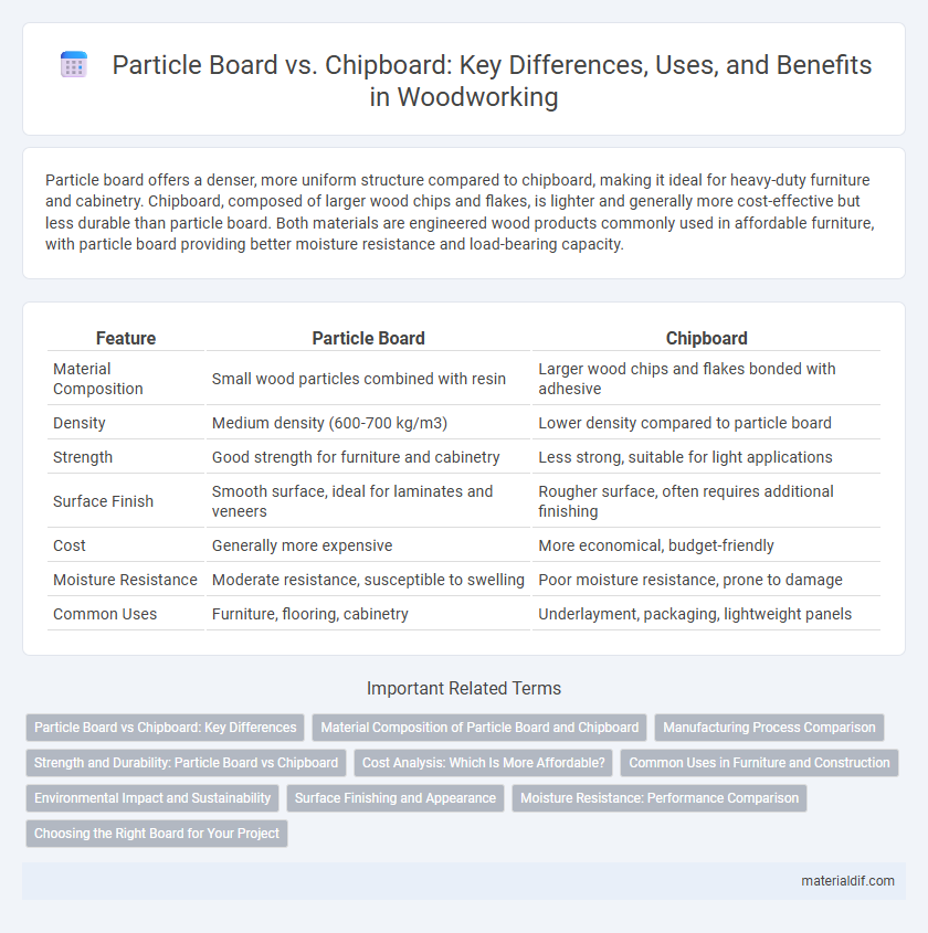 Particle Board vs. Chipboard: Key Differences, Uses, and Benefits in Woodworking