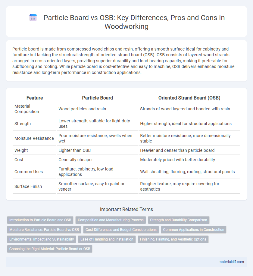 Particle Board vs OSB: Key Differences, Pros and Cons in Woodworking
